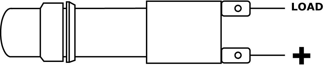 SeaSense Momentary Switch Start/Horn with Waterproof Cap,Gold,Red