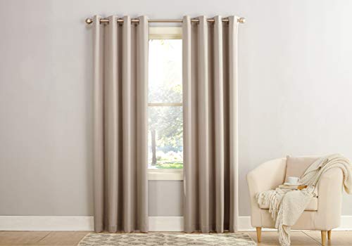 Sun Zero Barrow Energy Efficient Grommet Curtain Panel Pair #TOP3
