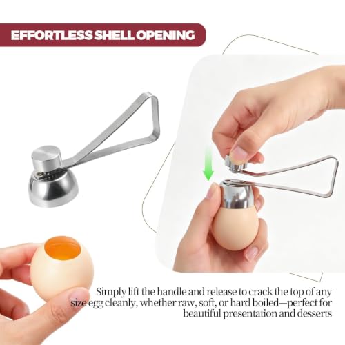 HUIKANGSHENG 2-Piece Egg Cracker & Separator Set for Baking and Kitchen - image 2