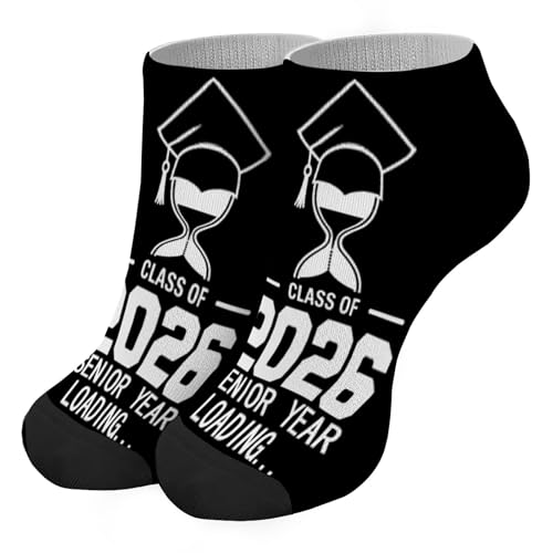 Class Of 2026 Senior Year Loading Mens Socks Crew Short Mens Socks2