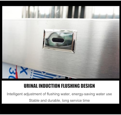 Commercial Stainless Steel Urinal Trough for Public Toilets, Large Capacity Drain Pipe Urinal for Hotels, Schools, Families, and Restrooms - Durable & Easy to Clean