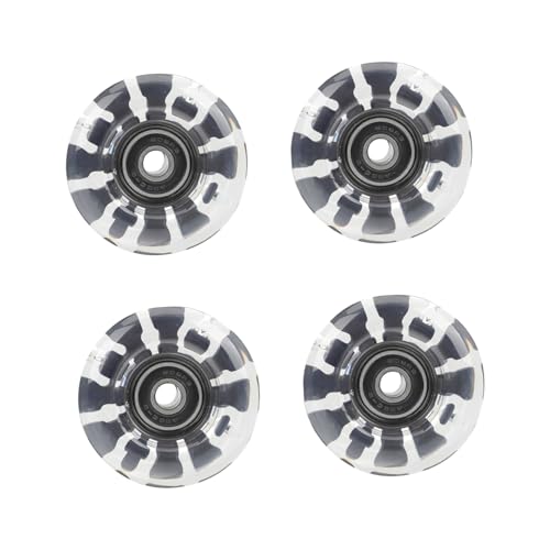YARNOW Skating Wheel Accessory Double-row Glowing Ice Skate Wheels for Roller Skates