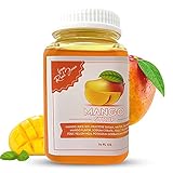 Fusion Select Mango Syrup –Flavor Enhancer Made from Real Juice for Bubble Tea, Yogurt, Snow Cones, Slushies Drinks, Shaved Ice, Soda, Cocktails 14 Oz