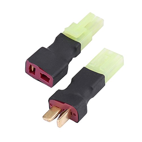 Dilwe T Enchufe Macho a Mini Hembra y Enchufe T Hembra a Mini Adaptador Macho Conector Macho