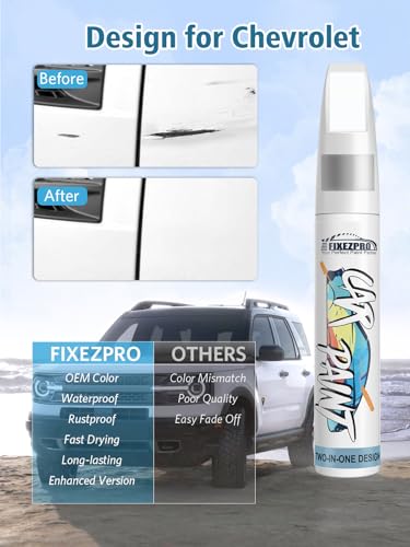 Image of Cajun Red(GPJ /WA434B) Touch Up Paint for Chevrolet, Car Paint Scratch Repair Remover Pen Color Exact Match, Quick and Easy Fix Automotive Chips and Nicks Scuff