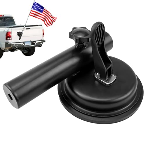 Support de drapeau de voiture robuste multipositif avec ventouse 6,4x3,7 - 4