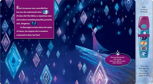 Disney Frozen 2 Elsa, Anna, Olaf and More! - Enchanted Journey - Sound Book and Interactive Sound Flashlight Toy Set - PI Kids (Play-A-Sound) - Image 4