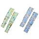 CHUANGOU 4 Pairs Cartoon-Ice Sleeve mit Sonnenschutz, Ärmel aus Eisseide, Sommer UV Sonne Schützen, Arm Sleeves Cover, Anti-Rutsch Armstulpe Sportstulpe