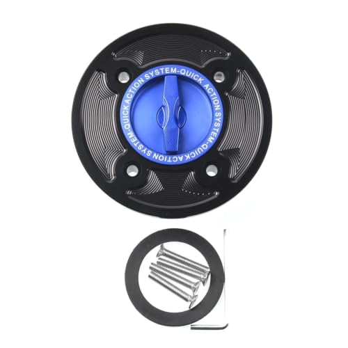 Bouchon réservoir carburant à verrouillage rapide Ninja 400 bleu A