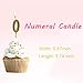 QYPRMX 10 PCS Cake Numeral Candles, Birthday Numeral Candles, Number 0-9 Glitter Cake Topper Decoration for Birthday Favor,Party Celebration