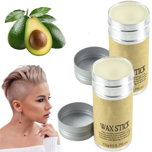 Barra de Cera para el Cabello,2 piezas,Cera para el Pelo,Barra de...
