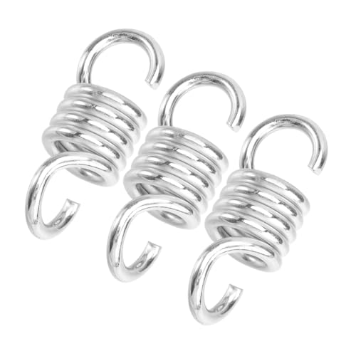 MERRYHAPY 3 Piezas Resortes Metálicos para Hamacas Colgantes Muelles Resistentes y Estables para Soporte de Sillas y Balancines de Jardín Fácil Instalación y Alta Capacidad de Carga