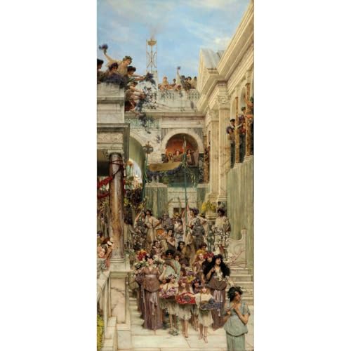 Toile roulée Printemps d'Alma-Tadema 76x101 cm aux couleurs anti-décoloration de haute qualité