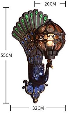 JWBXFYXW Europese stijl Retro Peacock Garden Lights Led Hotel Art Wall Lamp Balkon Villa Deurlicht Geschikt voor Outdoor Lighting verheven ambitie photo 3