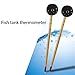 Qsvbeeqj Aquarium Accurate Thermometer Easy-to-Read Fish Tank Thermometers Sucking Cup Monitors Terrarium Temperature Meter Aquarium Thermometer
