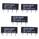5Pcs Black for SIP-1A05 Switch Relay 5V SIP-1A05 Reed Relays Switches 4 Pins DC Resistance 450~550ohm Normally Open 1A Relay Module，Industrial Switches