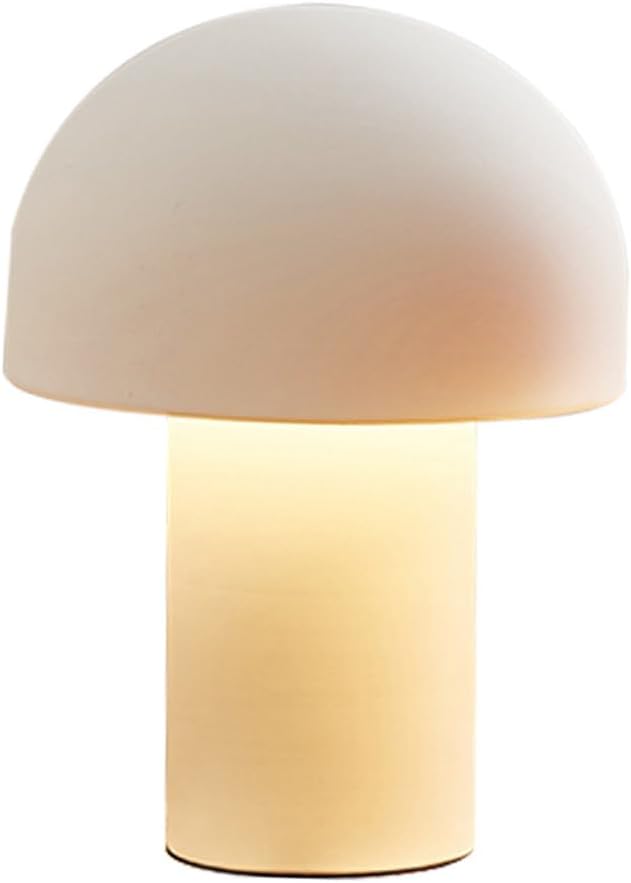 Jadssox Modern Mushroom Light Small Table Lamp Bedside Nightstand Lamps Cute Night Lights Home Decor Aesthetic Lamp for Bedroom Living Room Kids Room Hotel Lighting
