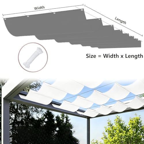 Toile d'ombrage anti-UV et imperméable rétractable 1x1.6m