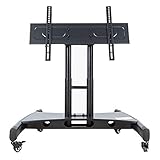QYMYOZ 32-70 inch TV Mobile Stand Conference Room Podium Universal TV Floor Stand, Stage Vertical...