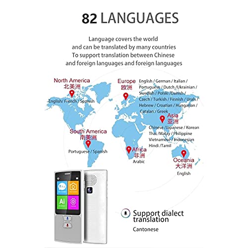 Traducteur de voyage 76 langues blanc pour ne plus jamais être perdu - 6