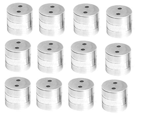 Image of Smart Shophar Stainless Steel Tommy Concealed Wall Curtain Bracket, 1 Inch Silver, Pack of 12 / Reliable and Durable Hardware