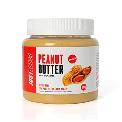 Just Loading - Mantequilla de Cacahuete 100% Natural - Peanut Butter 500 g - Sin gluten y fuente de proteínas