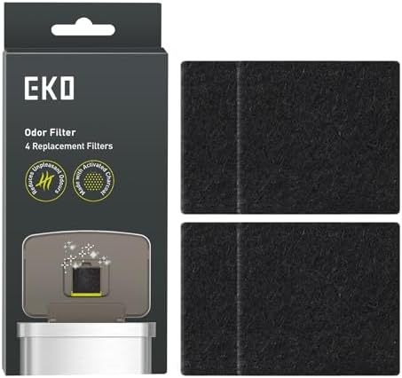 EKO Odour Filter Refills for Kitchen Bin and Compost Bin, 4 Pack