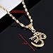CB Gold Jewelry Hinduism Pendant Necklace Yoga Meditation Aum Om Ohm Sanskrit India Symbol Pendant Necklace