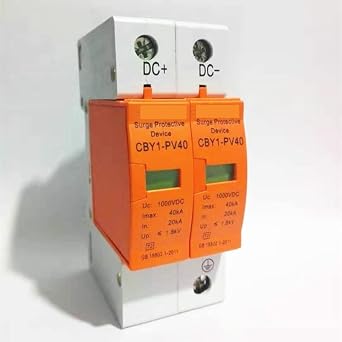 Circuit Breaker Surge Protector SPD DC 500V 800V 1000V 2P DC1000V 20KA40ka Low Voltage Arrester House DIN Rail 2 Pole Protector500V