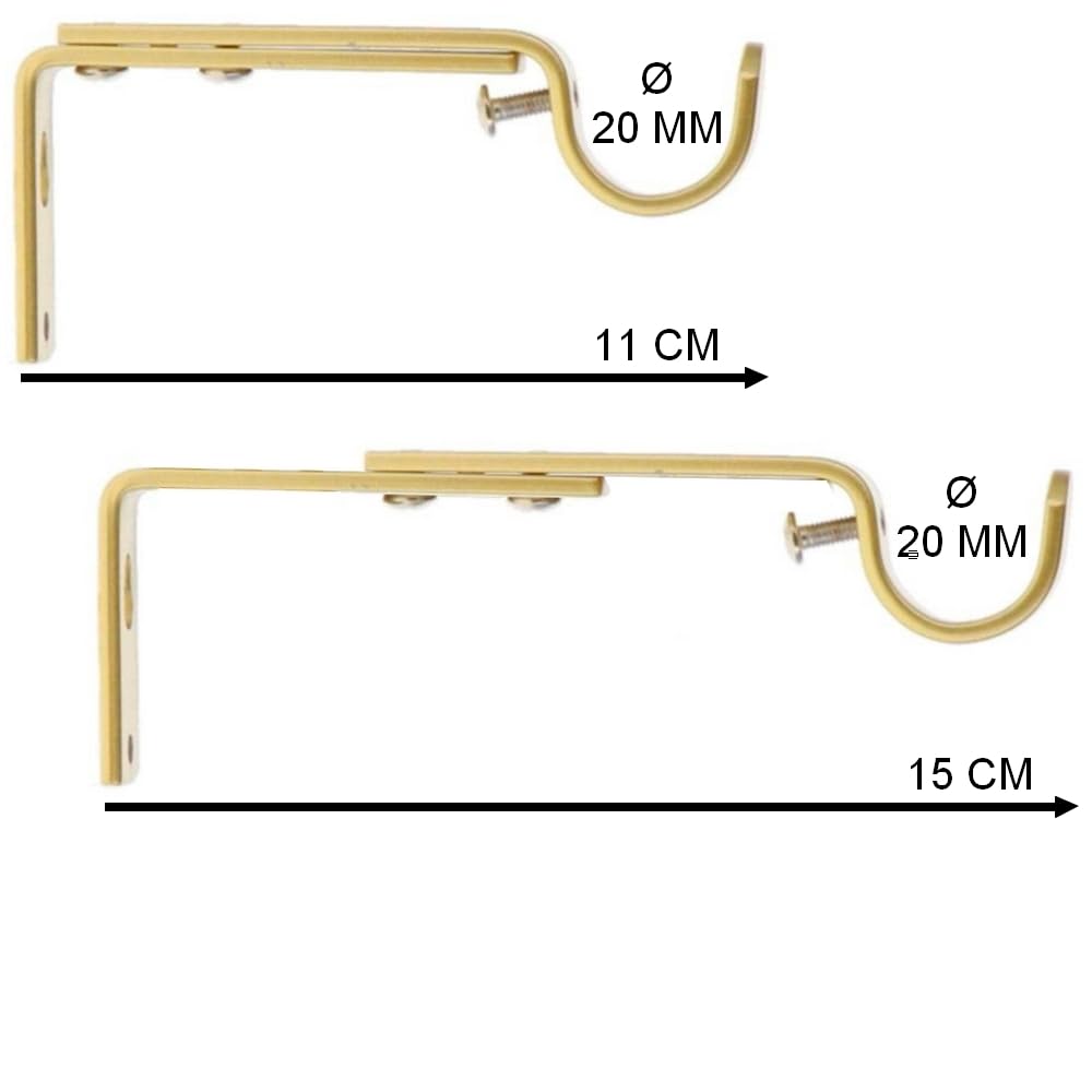 Asta Per Tende Bianca Barra Per Tende Estensibile Aste Per Tende Barra Per Tende Con Supporti Regolabili Per Soggiorno, Camera Da Letto, Diametro 25mm, 72-125cm (bianco - 5