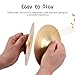 summina Mini Small Brass Hand Cymbals 5.8in Gong Band Rhythm Percussion Copper Rhythm Musical Instrument for Opera and Military Drums Performance Copper Hand Cymbal 1-pair