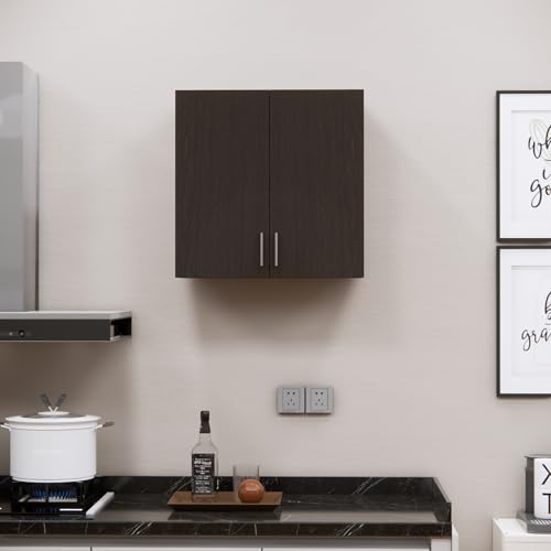 Image of SPECIALITY PANELS 2 Door Modular Wall Mounted Kitchen Cabinet with Adjustable Shelf in Space Saving Storage Unit Durable Engineered Wood Cupboard for Kitchen Living Room Organizer | DIY Assembly