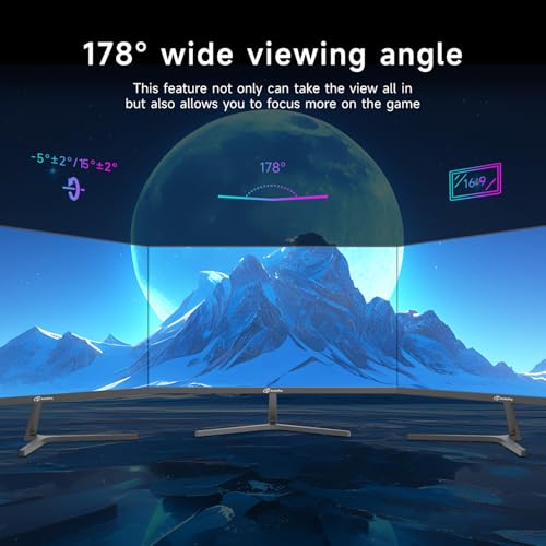 Image of ArcticPro 24.5 inch 320Hz /300Hz /240Hz Gaming Monitor, FHD 1080p Computer Monitor, 1ms, IPS Panel, Adaptive sync, NTSC 85%, sRGB 120%, Ultra Slim, DP x2, HDMI x2, VESA, with DP Cable up to 320Hz