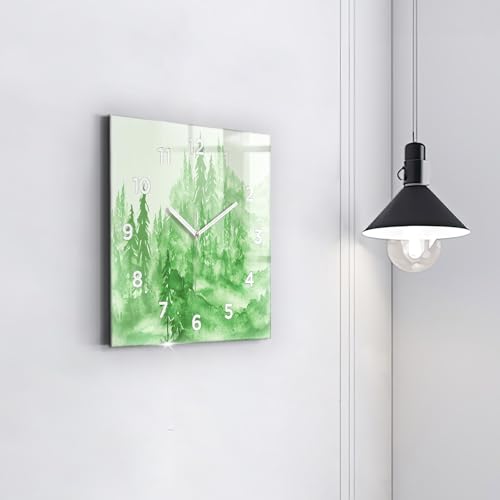 Horloge carrée qualité supérieure Wallfluent 30 cm - 4