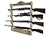 Rush Creek Creations Indoor Gun Rack for up to 4 Rifles or Shotguns, New Zealand Pine 4-Gun Wall Rack, Gun Storage for Firearms with Hidden Hardware, Alternative for Gun Safe for Rifles and Pistols