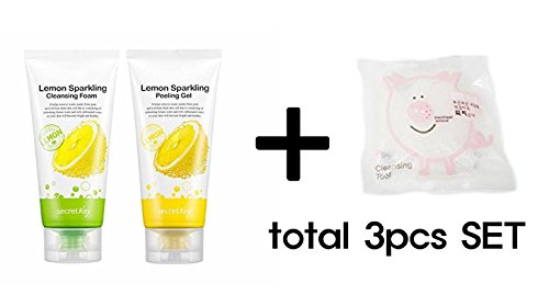 [Secret Key] Lemon Sparkling (#Peeling Gel 120ml + Cleansing Foam 120ml Set (total 2pcs))