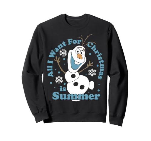 Image of Disney Frozen Olaf All I Want For Christmas Is Summer Sweatshirt