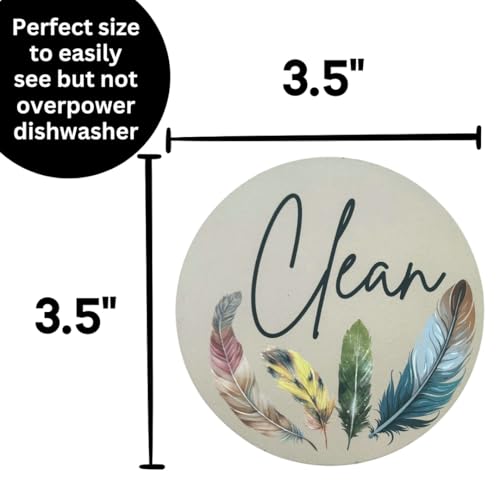 Imán decorativo para lavavajillas con diseño de pluma, 3.5 pulgadas miniatura 2