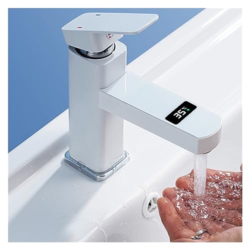 Robinet tactile numérique LED au design noir moderne et format compact - 6