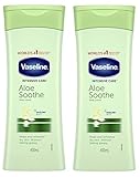 Vaseline Intensive Care Aloe Soothe Lotion 400Ml - Pack of 2