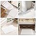 TYUU Bathroom Rugs Non Slip Washable, Super Absorbent Thin Bath Mat Quick Dry Low Pile Bathroom Rug, White 24