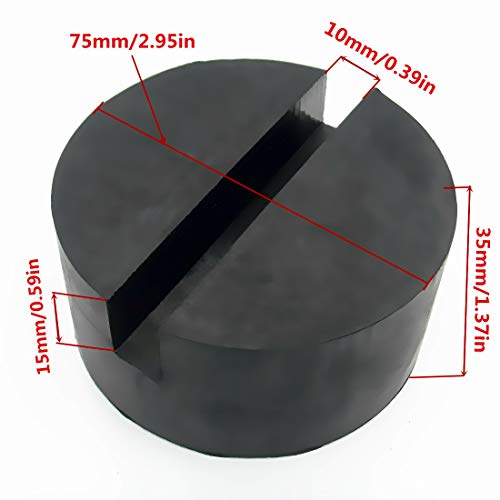 Image of Rubber Jack Pad,Medium Size Frame Rail Adapter Pad (4PCS) | Protector Slotted Jack Pad, for Universal Vehicle