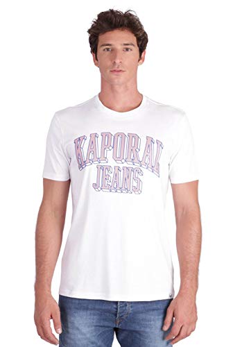 Kaporal - T-Shirt avec imprimé en Relief Jeans - Olrik - Homme - M - Blanc