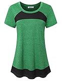 MOQIVGI T Shirt for Women Workout, Short Sleeve Athletic Tops, Casual Summer Loose Fit Moisture...