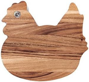 Ironwood Rooster Cutting Board, One Size, Acacia Wood