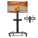 Altura ajustable: rango de ajuste de altura de 140 cm a 165 cm.Puede elegir la altura de acuerdo con el tamaño de su televisor o la altura de visualización que prefiera.Para una experiencia de visualización óptima.