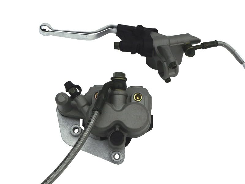 Kit frein avant - Double piston - Gris - Entraxe 52mm - Dirt Bike