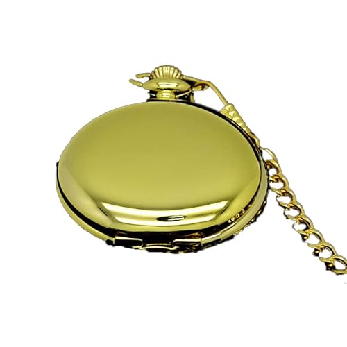 AIMALL 1PC Antique Steampunk Mechanical Skeleton Pocket Watch, 1.85"x 2.36" Open Case with Chain, Retro Design for Men, Perfect for Collectors and Special Occasions