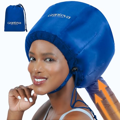 Granteva Hair Dryer Bonnet Attachment w/A Headband Integrated that Reduces Heat Around Ears & Neck -...
