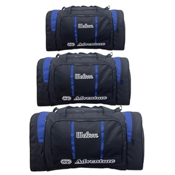 Kit 3 Malas de Viagem Welcon Pequena Media Grande Adventure (Azul)